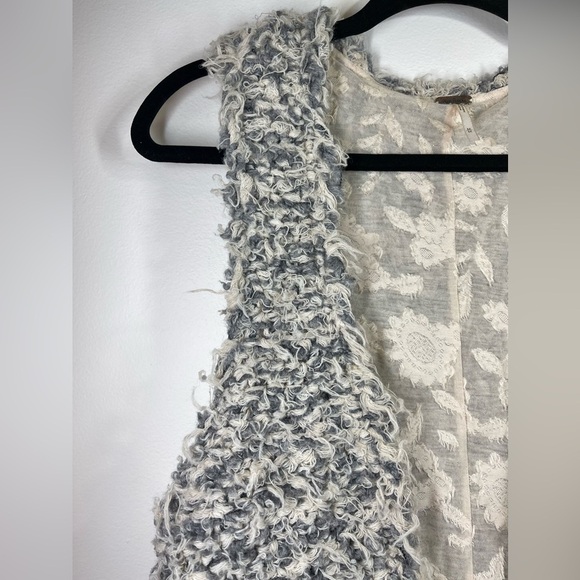 Free People Fur Away Boho Vest Top Wool Blend Size Medium - Picture 5 of 10